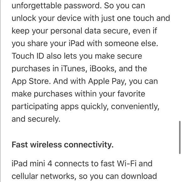 ipad mini 4 32 GB Apple wi fi wi-fi Brand New - Picture 8 of 8